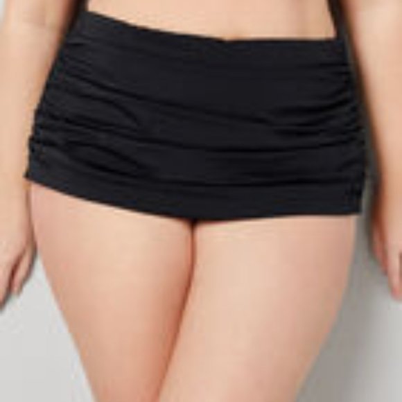 AVENUE RUCHED SWIM BRIEF WITH TUMMY CONTROL - Picture 2 of 3